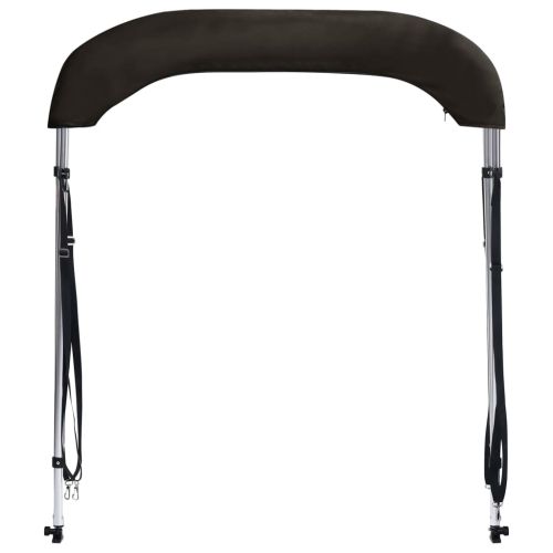 Тента за лодка, 2 дъги, черна, 150x120x110 см