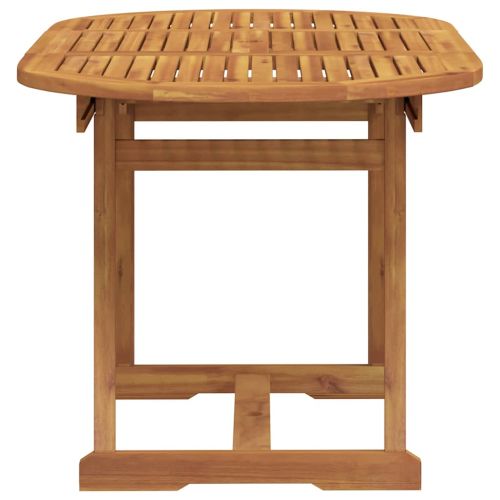 Градински трапезен комплект, 7 части, акация масив и textilene