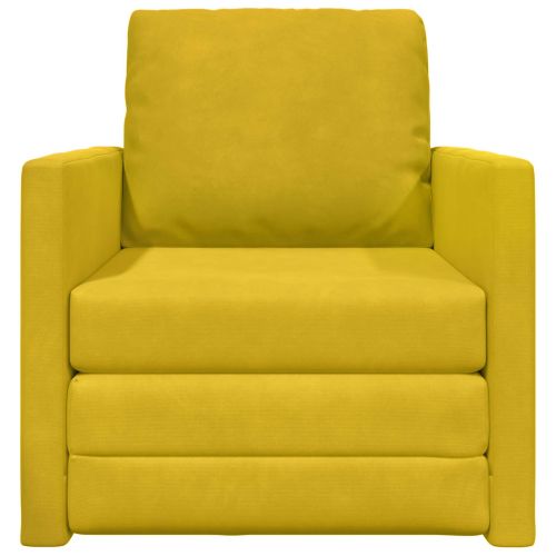 Диван легло 60cm Тъмен жълт Кадифе