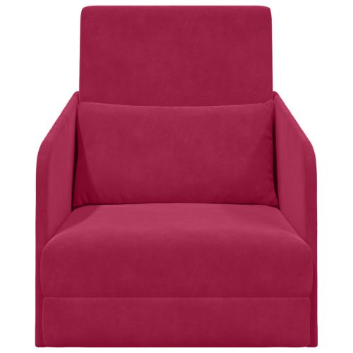 Диван легло Виненочервен 65 x 80 x 83 см Кадифе