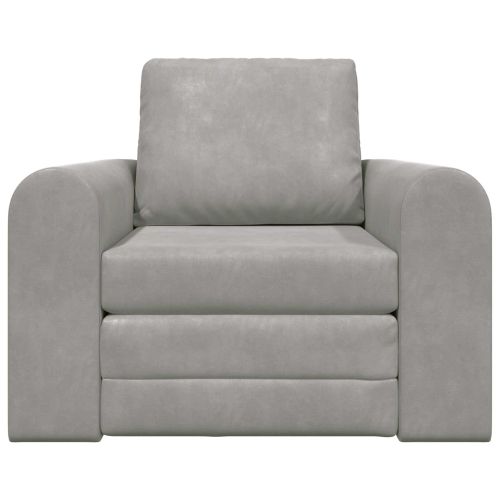 Диван легло Светлосиво 98 x 71 x 83 см Кадифе