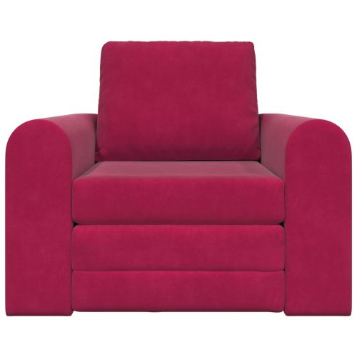 Диван легло Виненочервен 98 x 71 x 83 см Кадифе