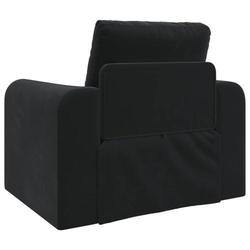 Диван легло Черно 98 x 71 x 83 см Кадифе