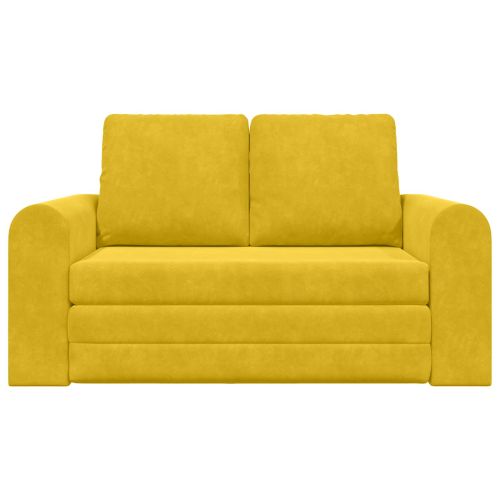 Диван легло 60cm Жълто Кадифе