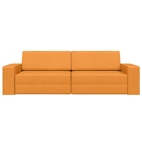 Диван легло 200cm Тъмен жълт текстил