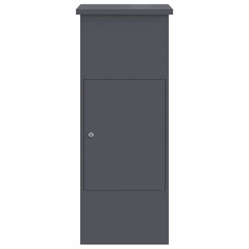 Пощенска кутия за пратки Антрацит 44,5 x 29 x 110,5 см Стомана