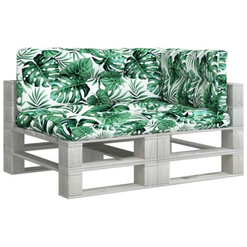 Палетни възглавници, 3 бр, на листа, текстил