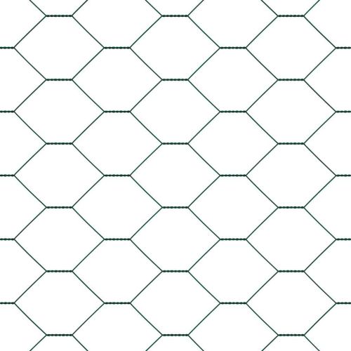 Стълб за ограда. Зелен 25 x 1,2 м (50 мм мрежа) Стомана