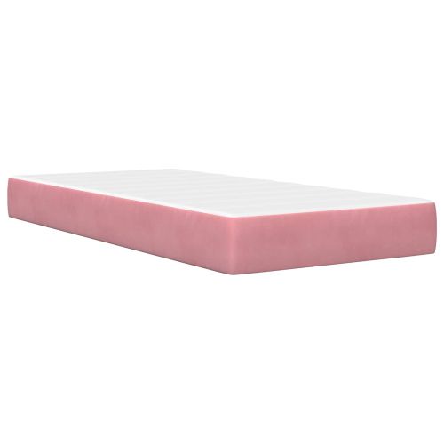 Рамка за легло с матрак Розово 90 x 190 cm Кадифе