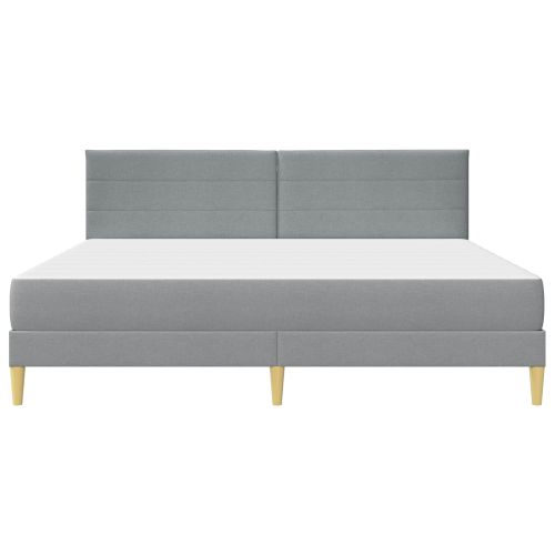 Рамка за легло Светлосиво 180 x 200 cm Полиестер