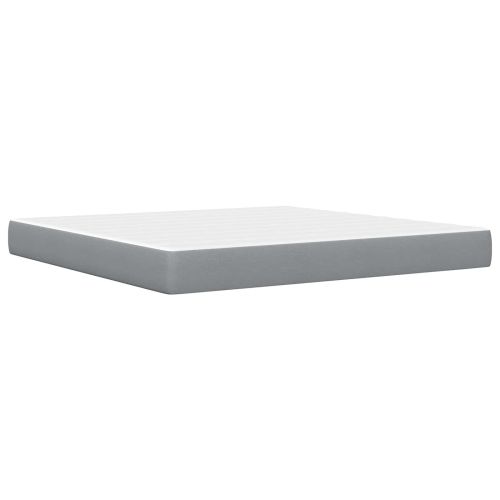 Рамка за легло Светлосиво 180 x 200 cm Полиестер