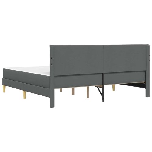 Рамка за легло Тъмен сив 180 x 200 cm Полиестер