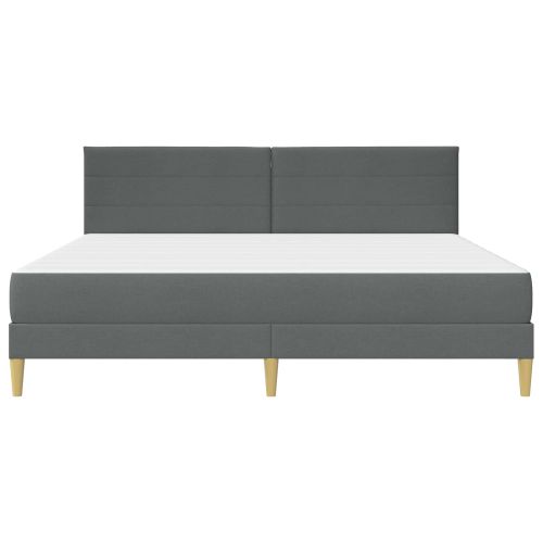 Рамка за легло Тъмен сив 200 x 200 cm Полиестер