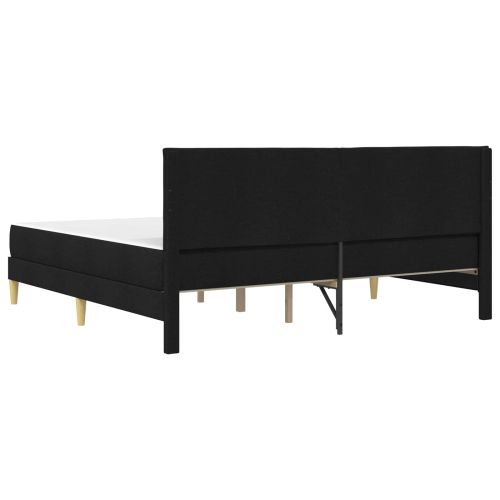 Рамка за легло Черен 200 x 200 cm Полиестер