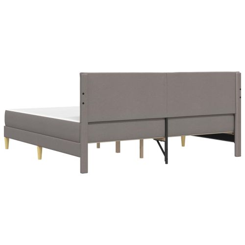 Рамка за легло Таупе 200 x 200 cm Полиестер