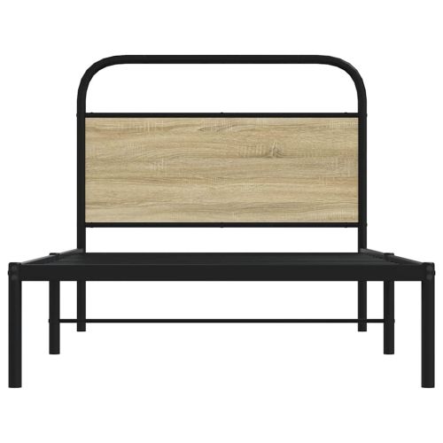 Рамка за легло без матрак 90x200 см дъб сонома инженерно дърво