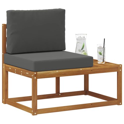 Външен край на диван Натурален и Антрацит 91 x 63 x 73 см