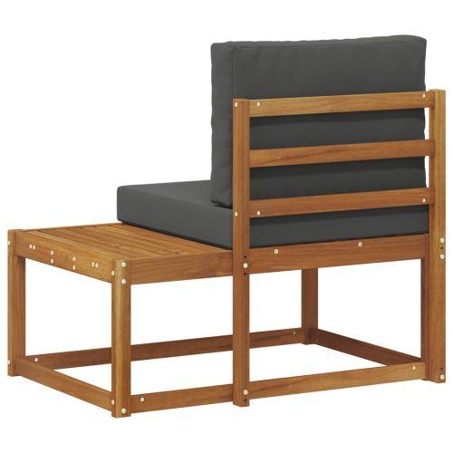 Външен край на диван Натурален и Антрацит 91 x 63 x 73 см