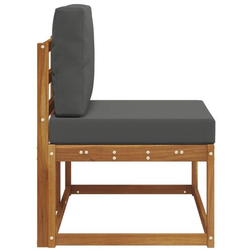 Външен край на диван Натурален и Антрацит 91 x 63 x 73 см