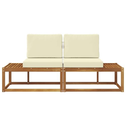 Външен край на диван с възглавница 2 Брой Натурален и Крема