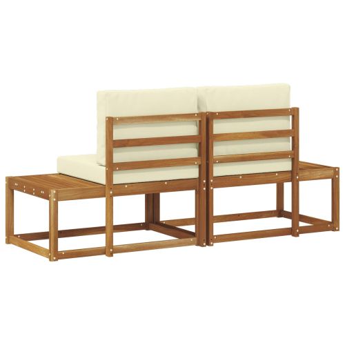 Външен край на диван с възглавница 2 Брой Натурален и Крема