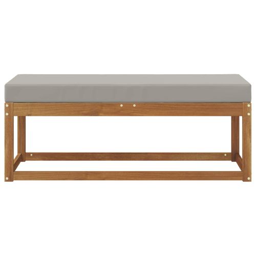 Столче пейка Естествено и светло сиво 115 x 43 x 37 см