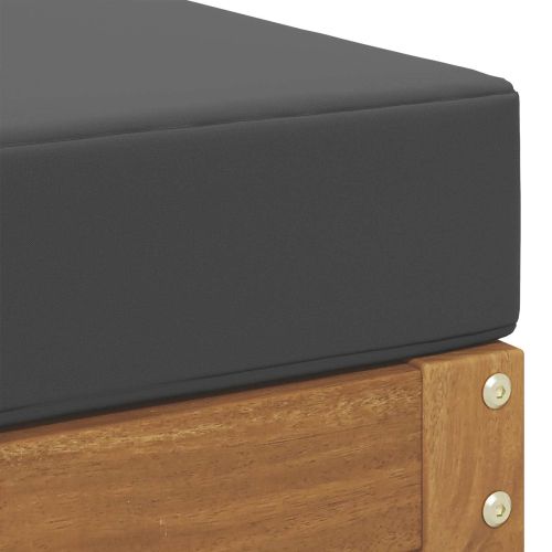 Столче пейка Натурален и Антрацит 115 x 43 x 37 см