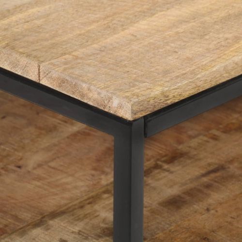 ТВ шкаф, 130x30x45 см, грубо мангово дърво