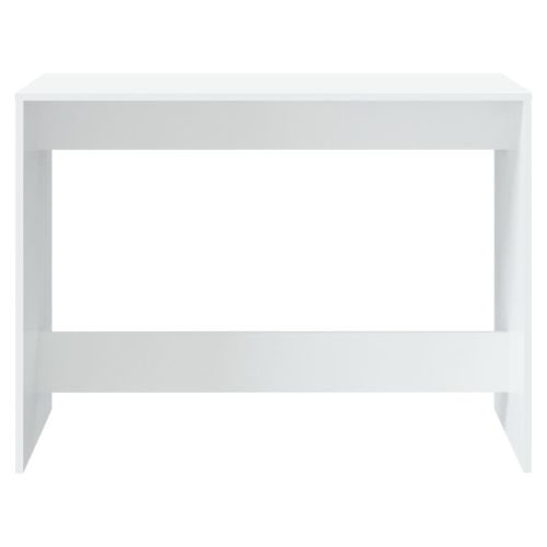 Трапезен комплект от 3 части, бял, инженерно дърво