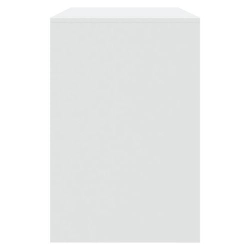 Трапезен комплект от 3 части, бял, инженерно дърво