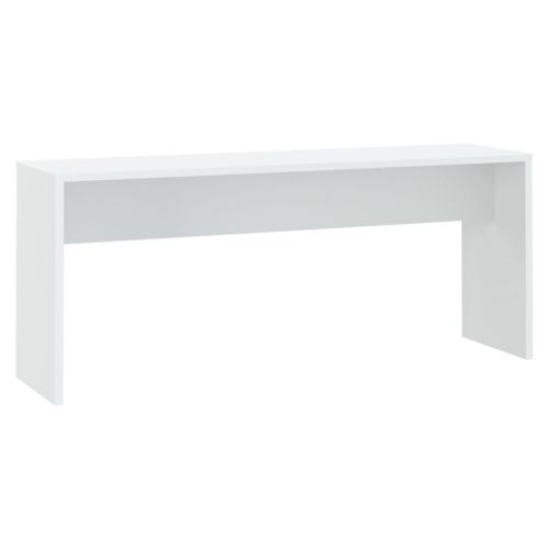 Трапезен комплект от 3 части, бял, инженерно дърво