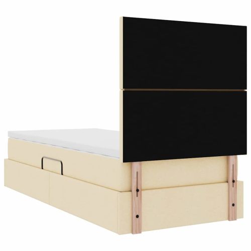 Легло с място за съхранение и матрак Кремав 100 x 200 cm