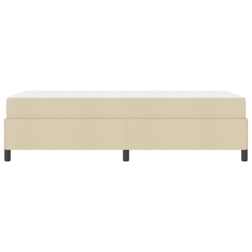 Легло с пружинирана основа Крем 100 x 200 cm текстил