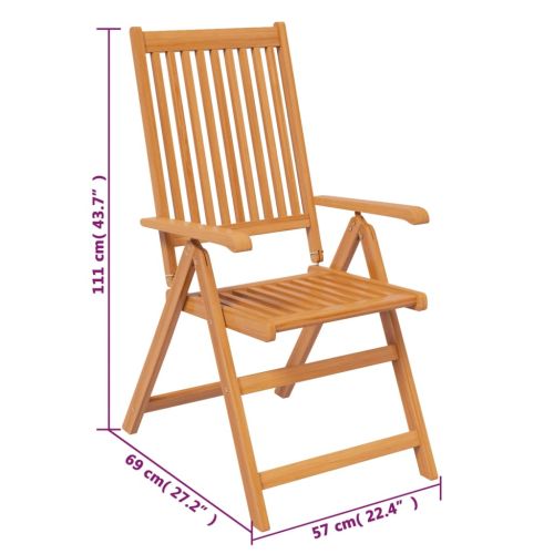 Градински трапезен комплект от 7 части, акация масив, 150-200 см