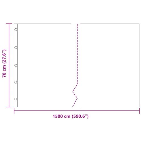 Коренова бариера Черно 0,7 x 15 м Полиетилен