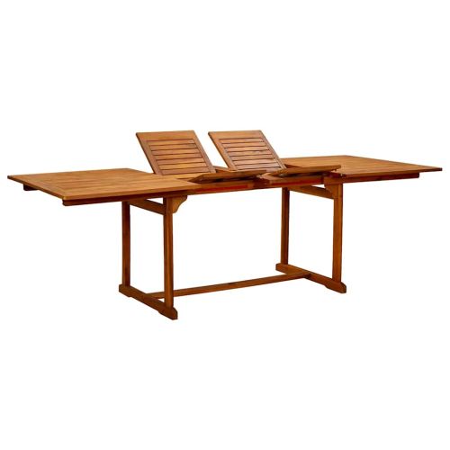 Градински трапезен комплект, 7 части, акация масив и textilene