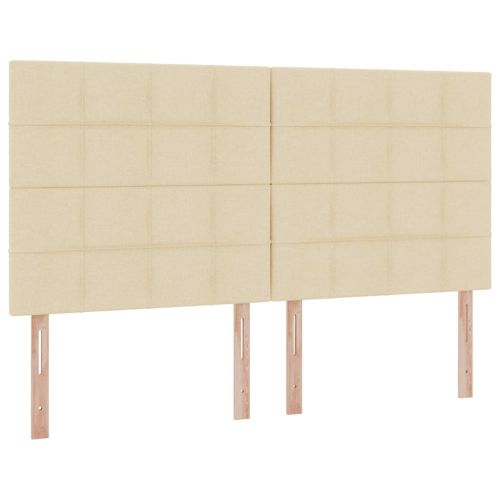 Легло с място за съхранение Кремав 200 x 200 cm Изкуствена