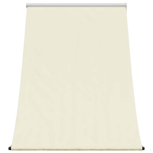 Прибираща се тента, кремава, 100x150 см, плат и стомана