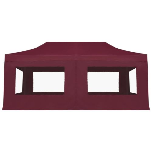 Професионална сгъваема шатра + стени алуминий 6х3 м червена