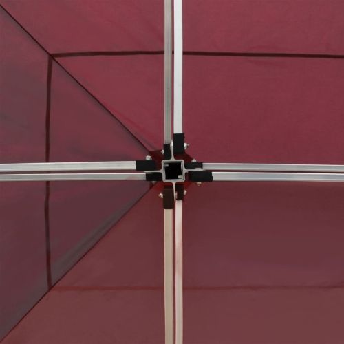 Професионална сгъваема шатра + стени алуминий 6х3 м червена