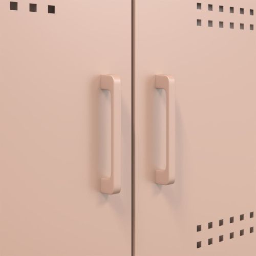 Бюфет, розов, 100,5x39x79 см, стомана