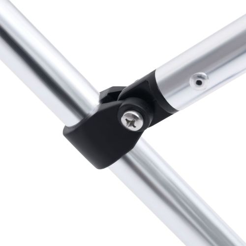 Тента за лодка, 2 дъги, сива, 180x130x110 см