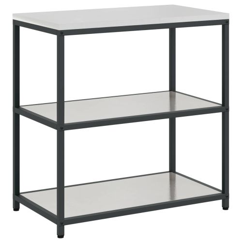 Съхранение в кухнята с рафт Сребрист 60 x 50 x 92 см Стомана