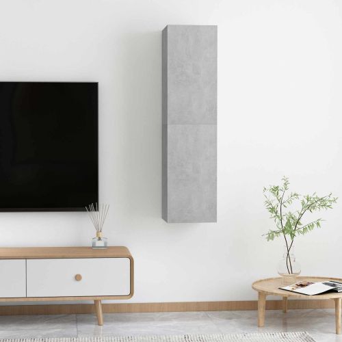 | Wall TV Cabinet | 2 pcs Бетонно сиво 30.5 x 30 x 60 см