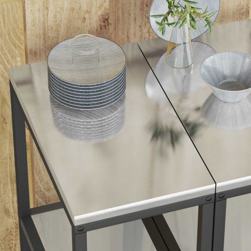 Съхранение в кухнята с рафт Сребрист 60 x 50 x 92 см Стомана