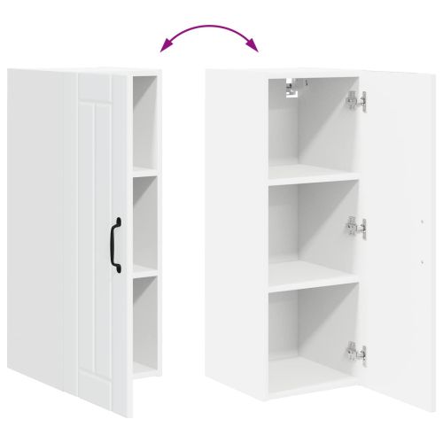 Кухненски шкаф 2 pcs Бяло 30 x 31 x 80 см Инженерно дърво