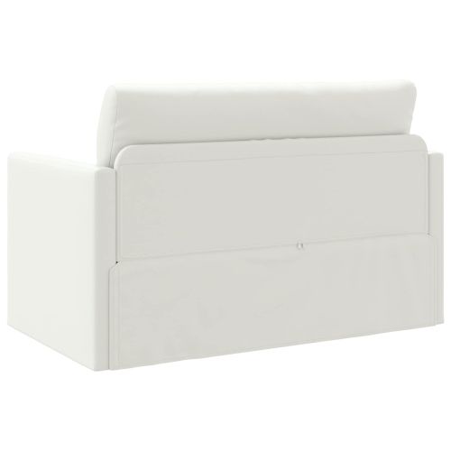 Диван легло 110cm Бяло Изкуствена