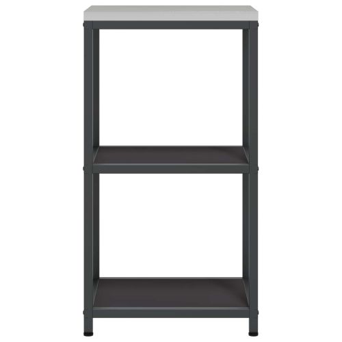 Съхранение в кухнята с рафт Черно 60 x 50 x 92 см Стомана