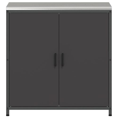 Съхранение в кухнята с рафт Черно 60 x 50 x 92 см Стомана