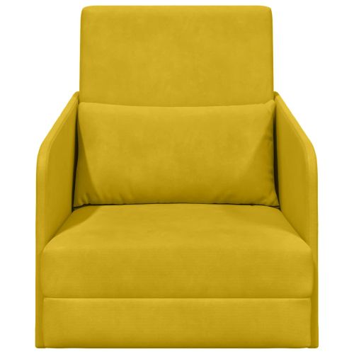 Диван легло Жълто 65 x 80 x 83 см Кадифе